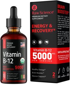 Liquid Vitamin B12 Drops Mood & Energy Booster - (Methylcobalamin)